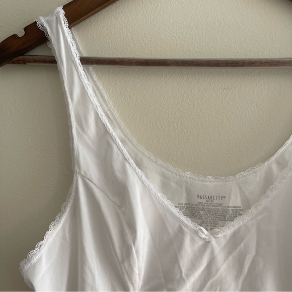 Vassarette Satin Sleep Tank - Picture 2 of 10